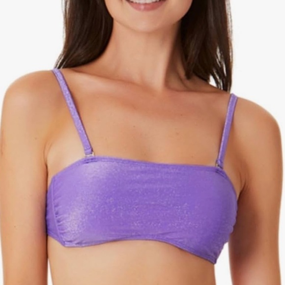 California Waves Purple Shine Bandeau Size XL - Picture 1 of 10
